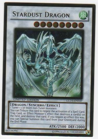 Stardust Dragon - GLD3-EN037 - Gold Rare - Limited Edition