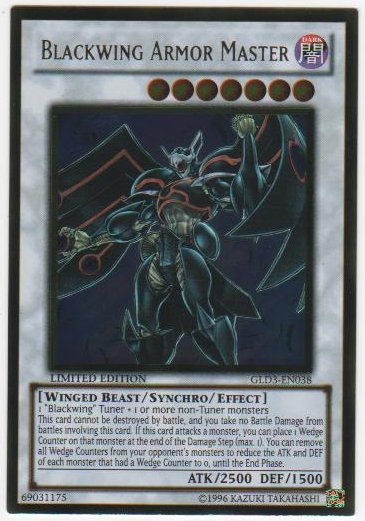 Blackwing Armor Master - GLD3-EN038 - Or Rare - edition Limitee // Gold Series 3
