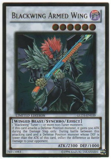 Aile armee Blackwing - GLD3-EN039 - Or rare - edition limitee // Gold Series 3