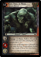 Cave Troll of Moria, Savage Menace - Foil