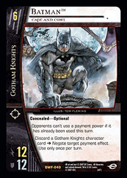 Batman, Cape and Cowl
