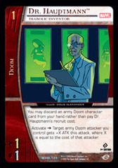 Dr. Hauptmann, Diabolic Inventor