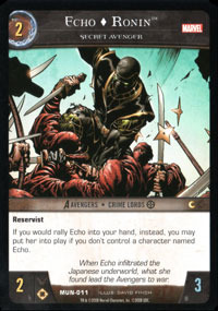 Echo Ronin, Secret Avenger