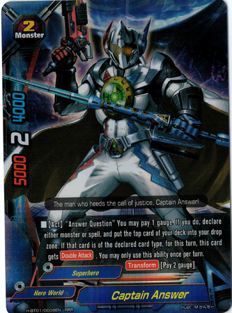 Captain Answer  - H-BT01/0008EN - RRR