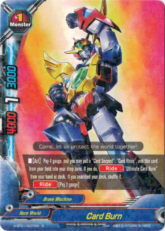 Card Burn - H-BT01/0037EN - R Card Burn - H-BT01/0037EN - R