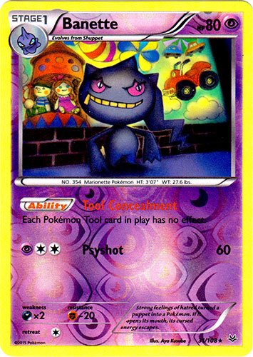 Banette - 31/108 - Rare - Reverse Holo