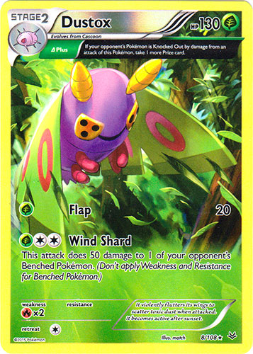 Dustox - 8/108 - Rare - Reverse Holo