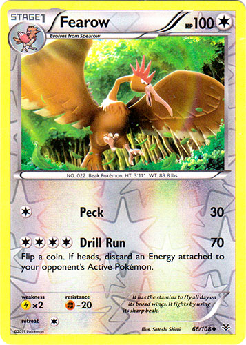 Fearow - 66/108 - Uncommon - Reverse Holo