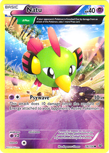 Natu - 28/108 - Common - Reverse Holo