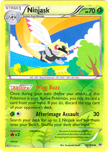 Ninjask - 10/108 - Uncommon - Reverse Holo