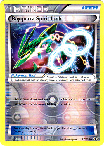 Rayquaza Spirit Link - 87/108 - Uncommon - Reverse Holo Rayquaza Spirit Link - 87/108 - Uncommon - Reverse Holo