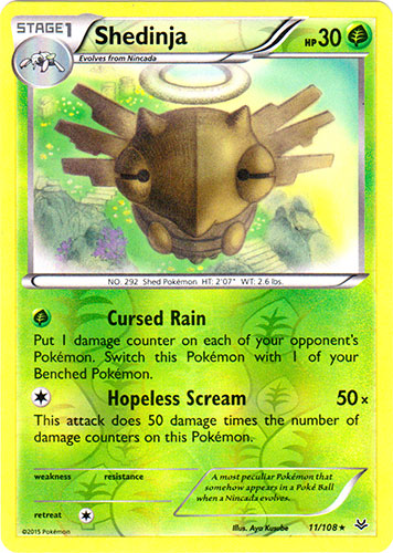 Shedinja - 11/108 - Rare - Reverse Holo