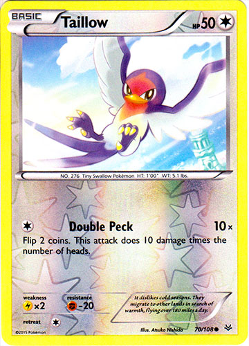 Taillow - 70/108 - Common - Reverse Holo