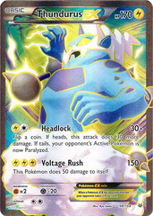 Thundurus-EX - 98/108 - XY Roaring Skies Full Art Ultra Rare