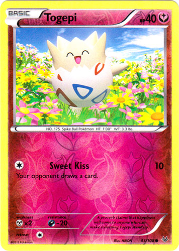 Togepi - 43/108 - Common - Reverse Holo