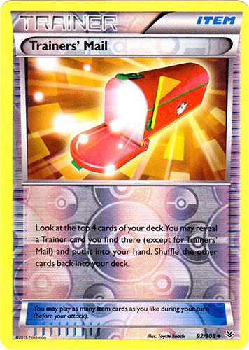 Trainers Mail - 92/108 - Uncommon - Reverse Holo