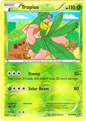 Tropius - 12/108 - Uncommon - Reverse Holo