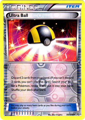 Ultra Ball - 93/108 - Uncommon - Reverse Holo