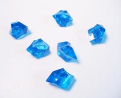 Gaming Crystals: Large Blue Crystals (6)