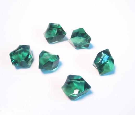 Gaming Crystals: Large Green Crystals (6)