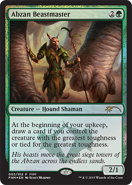 Abzan Beastmaster - Foil FNM 2015