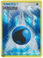 Water Energy Unnumbered Crosshatch Holo Promo - 2009 Pokemon Organized Play