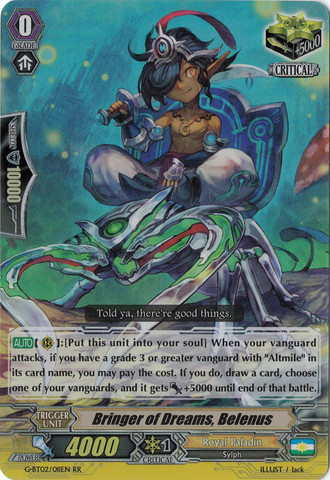 Bringer of Dreams, Belenus - G-BT02/011EN - RR Bringer of Dreams, Belenus - G-BT02/011EN - RR