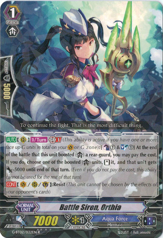 Battle Siren, Orthia - G-BT02/032EN - R Battle Siren, Orthia - G-BT02/032EN - R