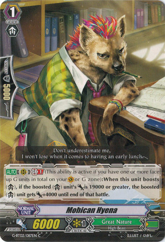 Mohican Hyena - G-BT02/087EN - C Mohican Hyena - G-BT02/087EN - C