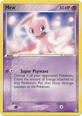 Mew - 111/110 - Non-Holo Theme Deck Exclusive