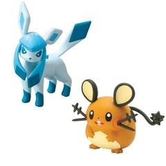 2-pack Small Figures - Dedenne vs. Glaceon