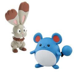 2-pack Small Figures - Bunnelby vs. Marill