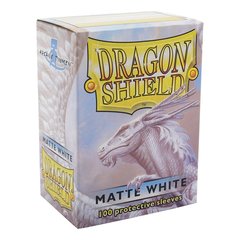 Dragon Shield Matte Sleeves - White - 100ct