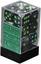 D6 16mm 12-Dice Block CHX26645 - Gemini Black-Grey/Green