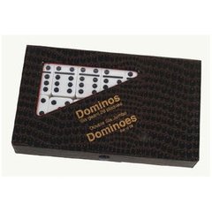 Double Six Jumbo  Dominoes with Black Dots (Set of 28)