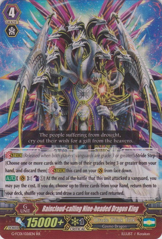 Raincloud-calling Nine-headed Dragon King - G-FC01/026EN - RR
