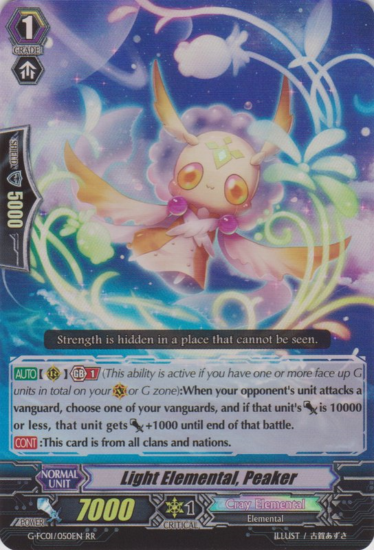 Light Elemental, Peaker - G-FC01/050EN - RR
