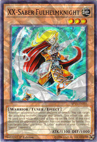 XX-Saber Fulhelmknight - SP15-EN005 - Shatterfoil - 1st Edition