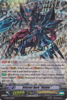 Blaster Dark Diablo - G-LD01/003EN - Stamped