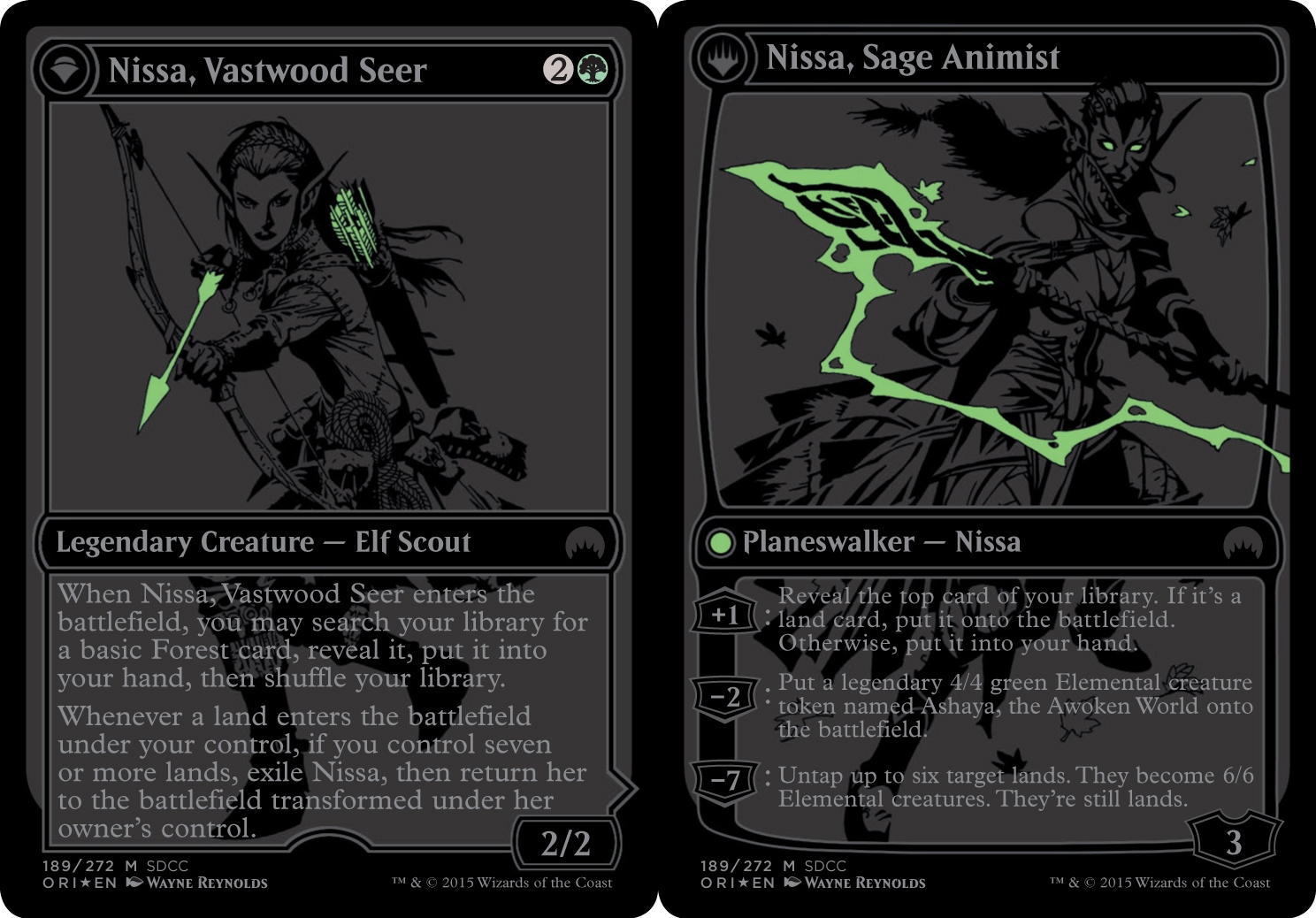 Nissa, Vastwood Seer - SDCC 2015 Promo Foil