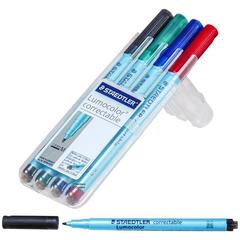 Staedtler Lumocolor Correctable Dry Erase Pen 1.0 mm Medium Point 4-Color Set