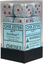 12 16mm Air Speckled D6 Dice - CHX25700