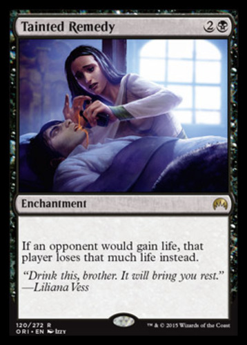 Tainted Remedy 1x FOIL ORI MTG Magic Origins Rare MINT black Tainted Remedy 1x FOIL ORI MTG Magic Origins Rare MINT black