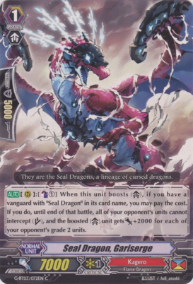 Seal Dragon, Gariserge - G-BT03/072EN - C