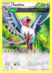 Swellow - 72/108 - Non-Holo (XY Roaring Skies Symbol)