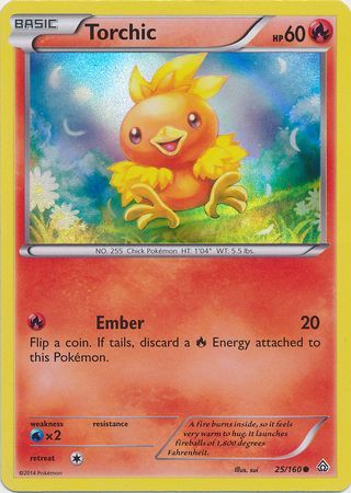 Torchic - 25/160 - Sheen Holo Collector Chest Exclusive
