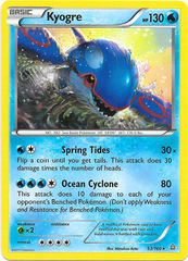 Kyogre - 53/160 - Cracked Ice Holo (XY Primal Clash Symbol)