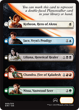 Planeswalker Checklist Card