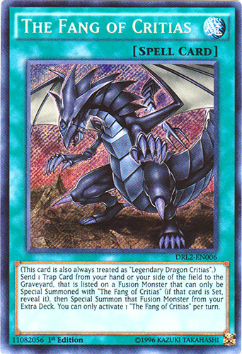 The Fang of Critias - DRL2-EN006 - Secret Rare - 1st Edition