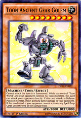 Toon Ancient Gear Golem - DRL2-EN022 - Super Rare - 1st Edition